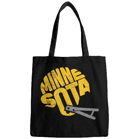 Sport American Football Minnesota Football Team Helmet Word Art Vintage Retro Fan Bags