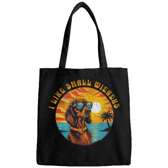 Dachshund Pet Funny I Like Small Wieners Dachshund Vienna Dog Owner Top Bags