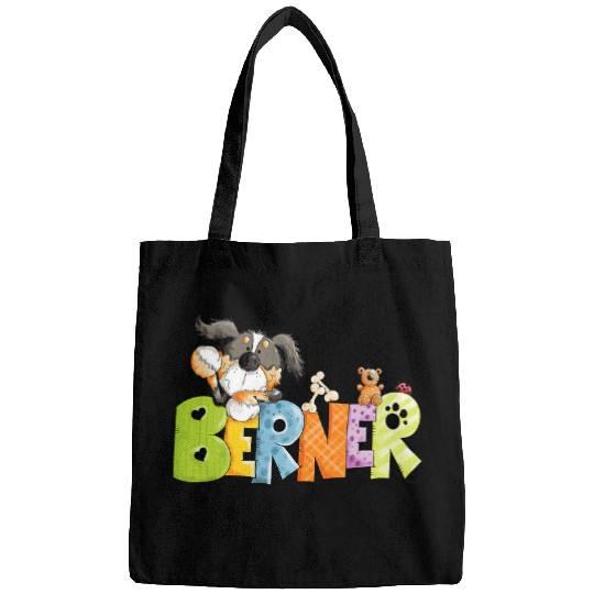 Bernese Mountain Pet Funny Bernese Mountain Dog I Dog Breed Comic Dog Fan Bags