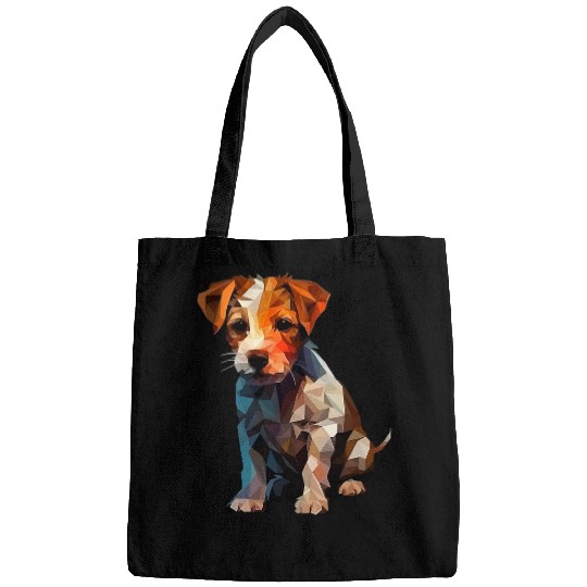 Jack Russell Pet Puppy Dog Pop Art 3 Bags