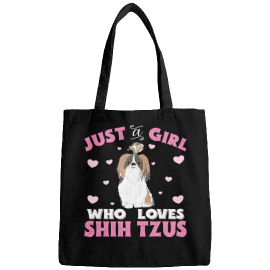 Shih Tzu Pet Just A Girl Who Loves Shih Tzus Womens Bags