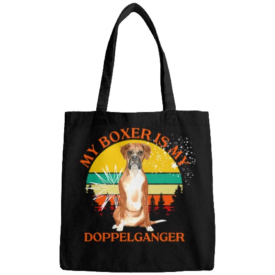 Boxer Pet My Boxer Is My Doppelganger Dog Lover Animals People Like Bags