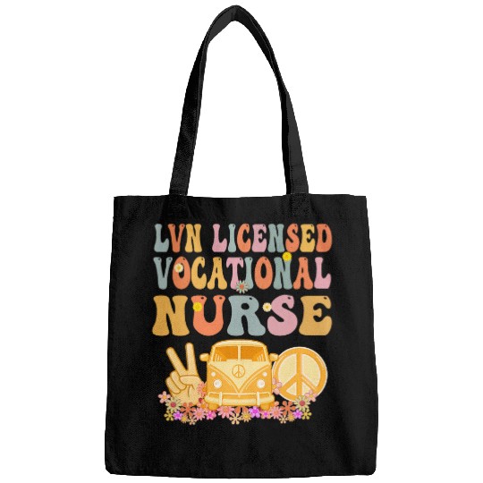 LVN Licensed Vocational nurses Week Groovy Appreciation Day Bags