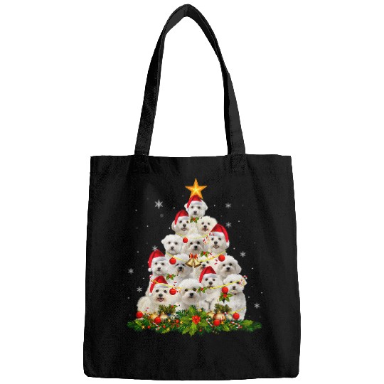 Bichon Pet Frise Funny Bichon Frise Christmas Tree 38 Bags