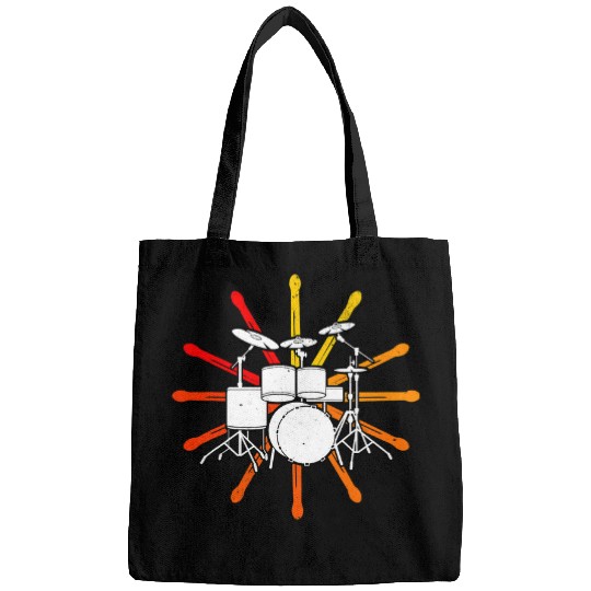 Funny Drummer Retro Graphic Drums Band Member Rock Music Drumming 31 Bags
