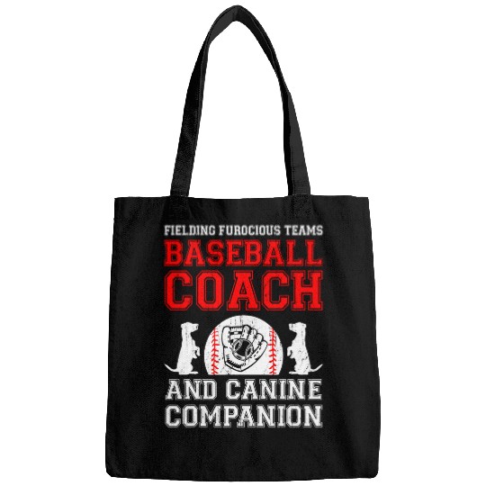 Sport Baseball Coachs Dog Lover The Barking Bench Boss Coachs 24 Bags
