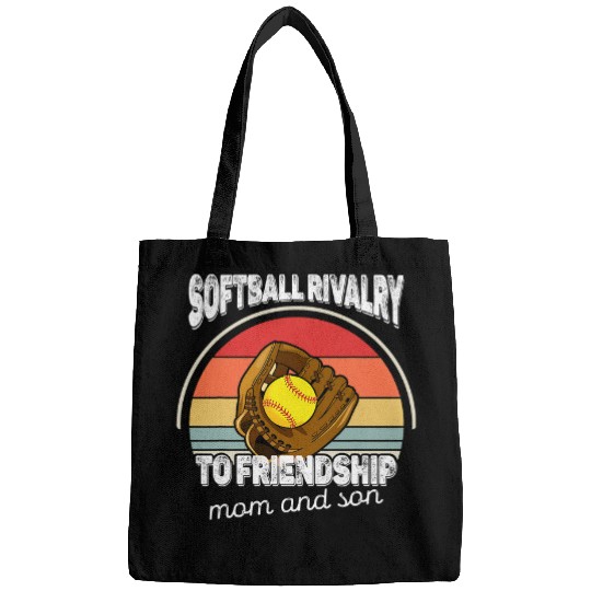 Sport Softball Mother Son Family vintages Mom Boy Catchers Mitt 1 Bags