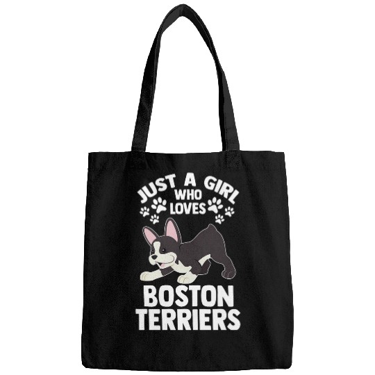 Border Collie Pet Womens Girl who loves Boston Terrier Bags
