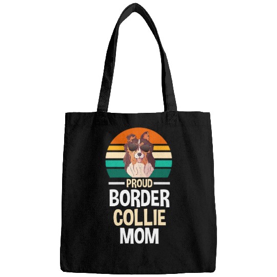 Border Collie Pet Womens Proud Border Collie Mom Bags