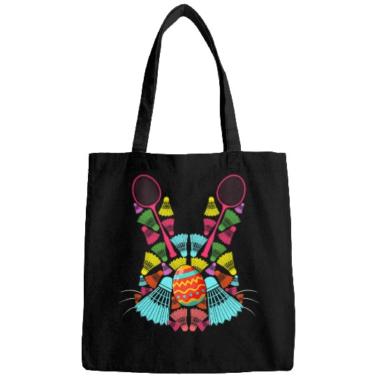 Sport Badminton Rabbits Badminton Shuttlecocks Easter Egg Bunny Shape Funny Player Bags