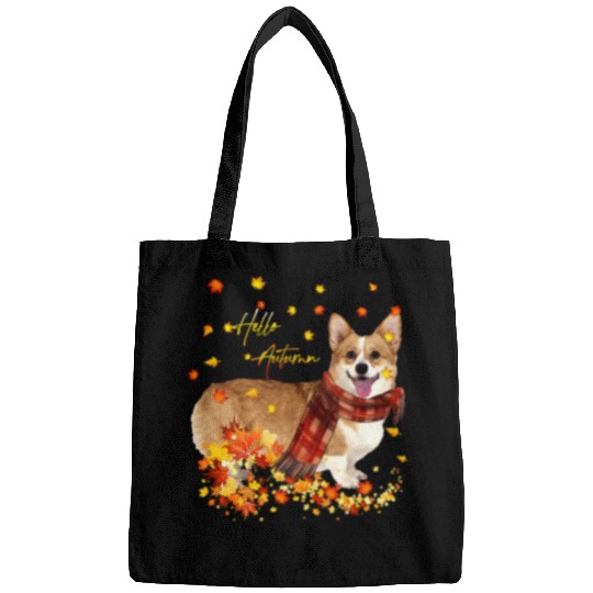 Corgi Pet Dog Leaf Fall Hello Autumn For Welsh Corgi Thanksgiving 125 Bags