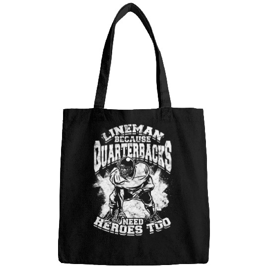 Sport American Football lineman quarterbacks need heroes too fantasy football Bags