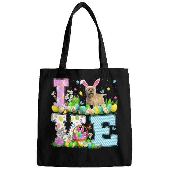 Cairn Terrier Pet Easter Egg Hunting Love Cairn Terrier Dog Easter Sunday Bags