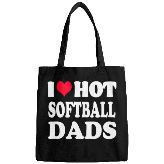 Sport Softball I Love Hot Softball Dad Dads Bags