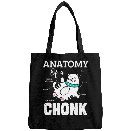 Cat Anatomy A Chonk Cute Chonk Cat Meme Veterinarian Kitten Bags