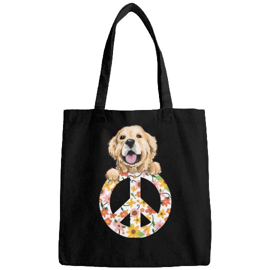 Golden Retriever Pet Lover Peace On Earth Golden Retriever Peace And Kindness Labrador 272 Retrievers Bags