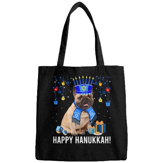 French Bulldog Pet Frenchie Dog Menorah Hat Christmas Happy Hanukkah Jewish 35 Bags