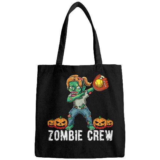 Sport Softball Female Zombie Crew Halloween Softball Team Girls Woman Scary Bags