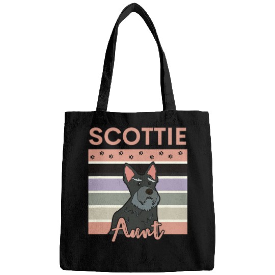 Scottish Terrier Pet Aunt Cute Scottie Puppy Love Bags