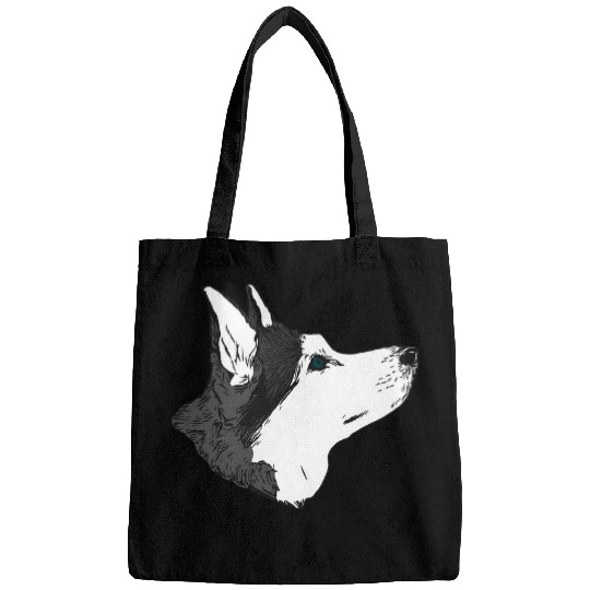 Husky pet Face Motif Dog Pet Fourlegged Friend 2 Bags