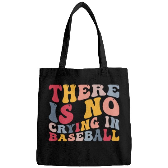 Sport Baseball There Is No Crying In Baseball Funny Player Bags