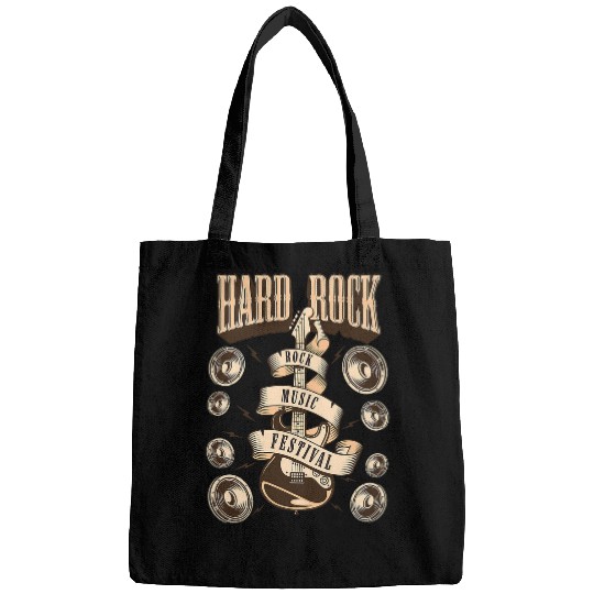 Funny Guitar Rock Music Festival Rock Band Guitar Electric Guitar Rock Guitarist Bags