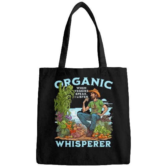 Funny Organic Farmer Vegan Iowa Midwest Farm Lover Bags