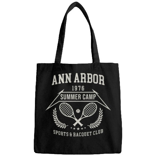 Sport Tennis Retro 70s Tennis Summer Camp Ann Arbor Michigan Mens Bags