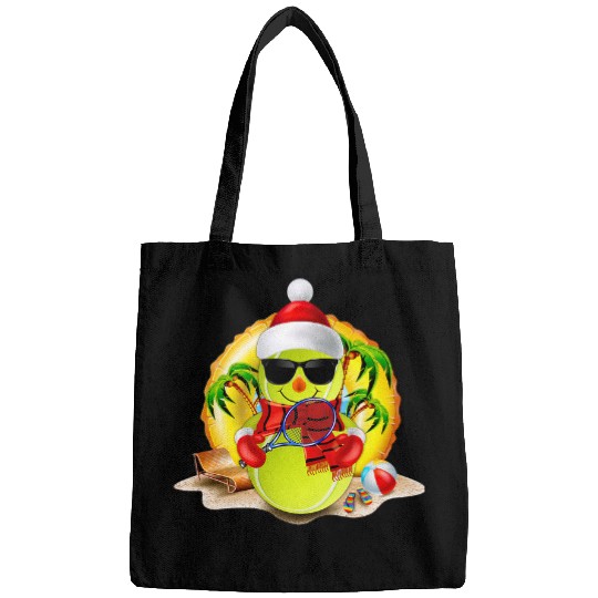 Sport Tennis Snowman Tennis Balls Santa Hat Christmas In July Summer Men Bags