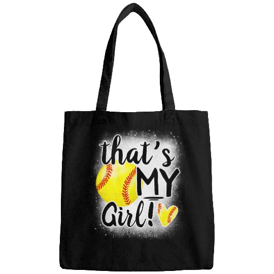 Sport Softball Thats My Girl Softball Cheer Mom Dad Team Coachs Game Day Bags