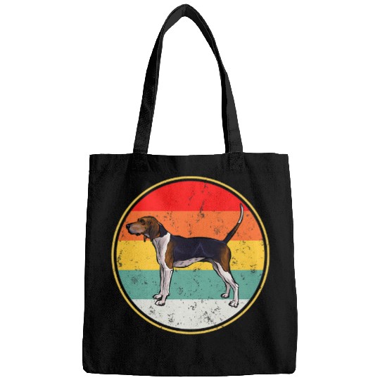 Coonhound Pet Vintage Retro Sunset Treeing Walker Coonhound Bags