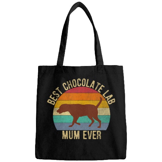 Labrador Pet Chocolate Lab Mum vintages Retro Bags