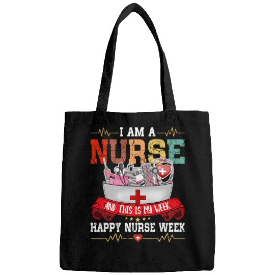 Retro Im A nurses And This Is My Week Happy nurses Week 2 Bags