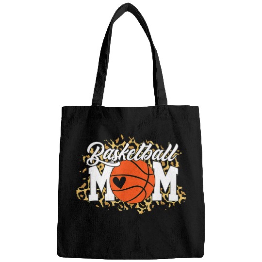 Funny Basketball Coachs Moms Game Day Basketball Mom Mothers Day Leopard Mama 203 Bags