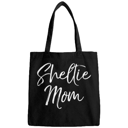 Shetland Pet Funny Horse Shetland Pony Mother Gift Sheepdog Mom Quote Sheltie Mom Bags