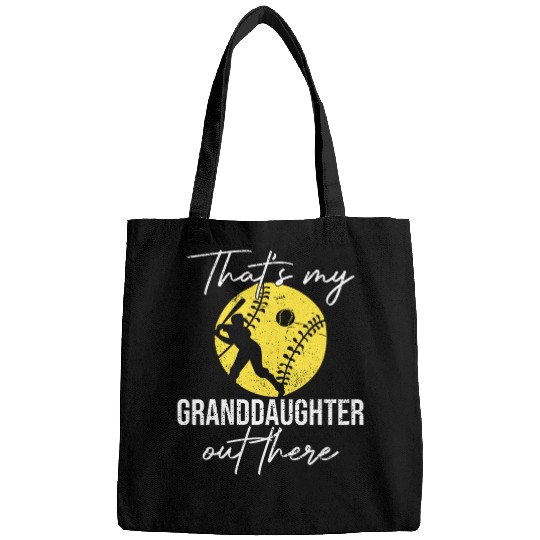 Sport Softball Grandparents Thats My Granddaughter Out There Softball Bags