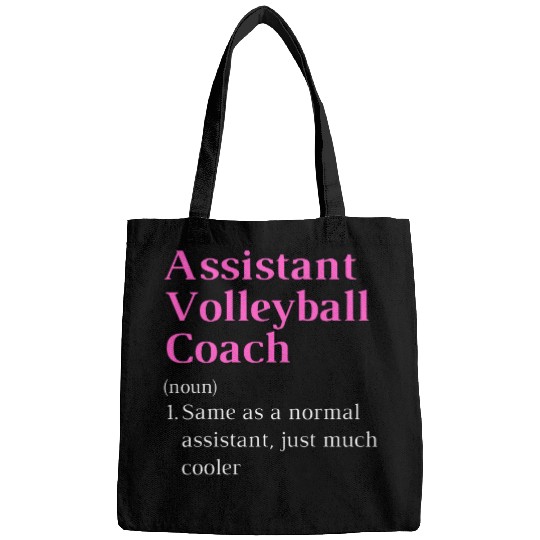 Sport Volleyball Funny Appreciation high school assistant volleyball coach Bags