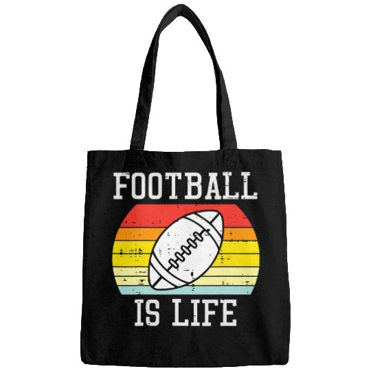 Sport American Football Is Life Sunset Retro Sports Men Women Kids Bags