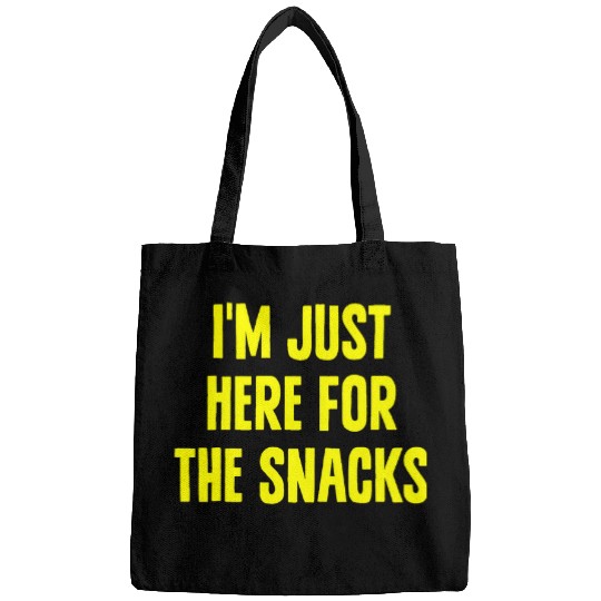 Sport Baseball Im Just Here For The Snacks Funny Food Baseball cheering Bags