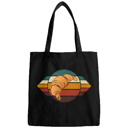 Breakfast vintages Baker Baking Retro Croissant Bread Bags