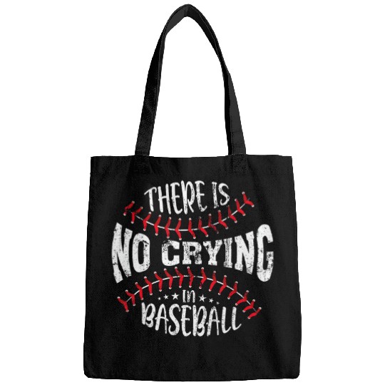 Sport Baseball There Is No Crying In Baseball vintages Retro Bags