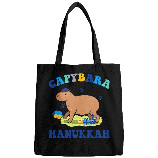 capybaras Mammal Happy Hanukkah Chanukah Hanukkah capybaras Hanukkah Bags