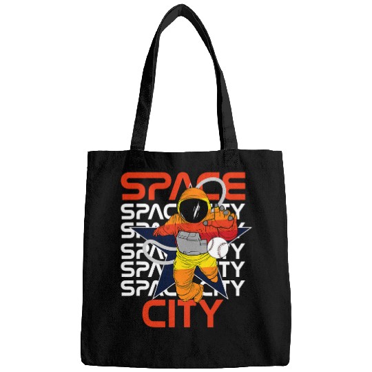 Sport Baseball H Town Houston Space City Vintage Baseball Astronaut Bags