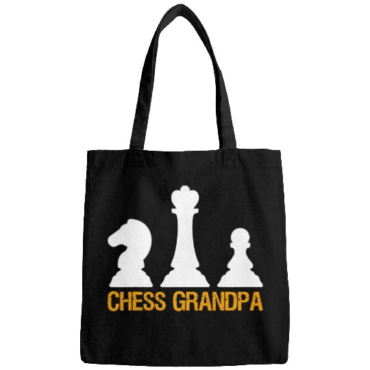 Mens Chess Grandpa Chess Grandfather Coachs Chess Club Bags