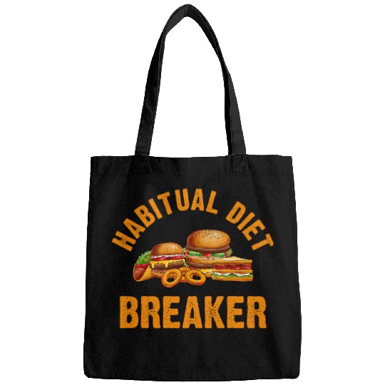 Food Blogger Foodie Cuisine Habitual Breaker Food Vlogger Bags