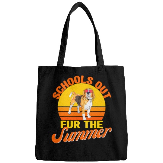 Beagle Pet Schools Out For Summer Vintage Retro Beagle Sunglasses Bags