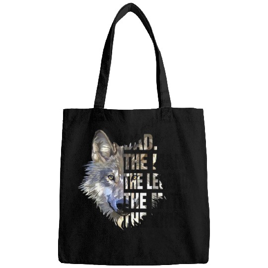 Coyote Mammal Dad The Man The Legend The Myth The King Fathers Day Bags