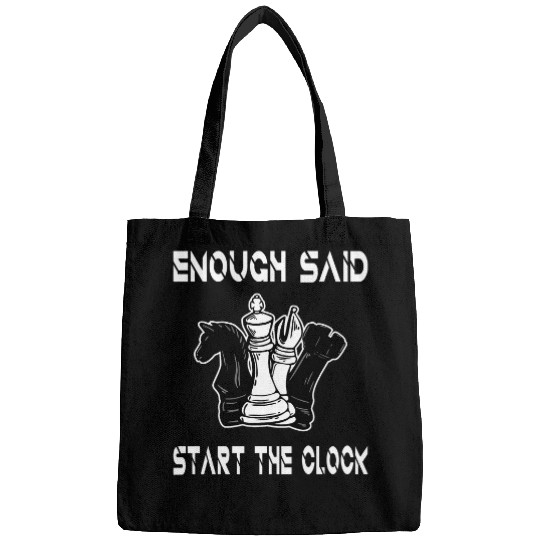 Enough Said Funny Chess Coachs Rook Chess Club Bags