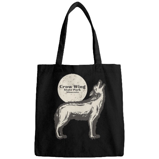 Coyote Mammal Crow Wing State Park Minnesota MN wolfs Moon Vacation Bags