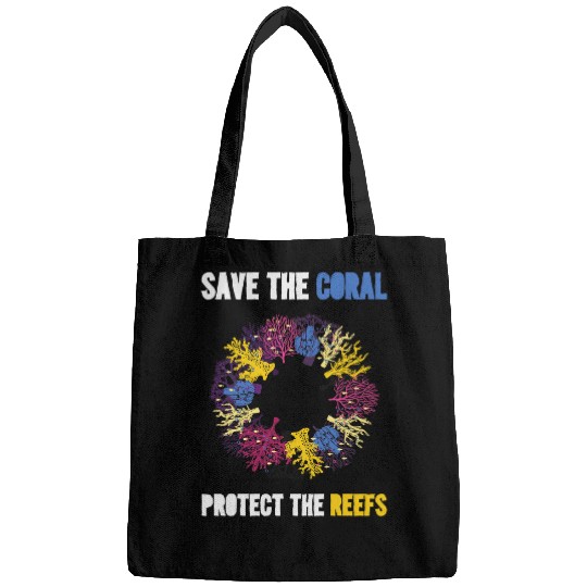 Save the Coral protect the reefs Ocean Biologist 2 Bags